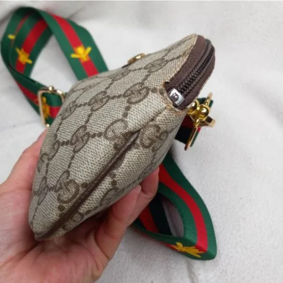 Authentic Vintage Gucci GG Monogram Supreme Web Clutch Fanny Bum Waist Belt Bag - Picture 7 of 11